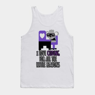 i love coding for all the little reasons koala bear Tank Top